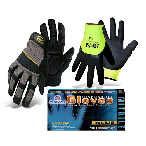 MCR Safety Ultratech UT1952 13 Gauge HyperMax Shell Mechanics Gloves, Gray,  Box of 12 Pairs